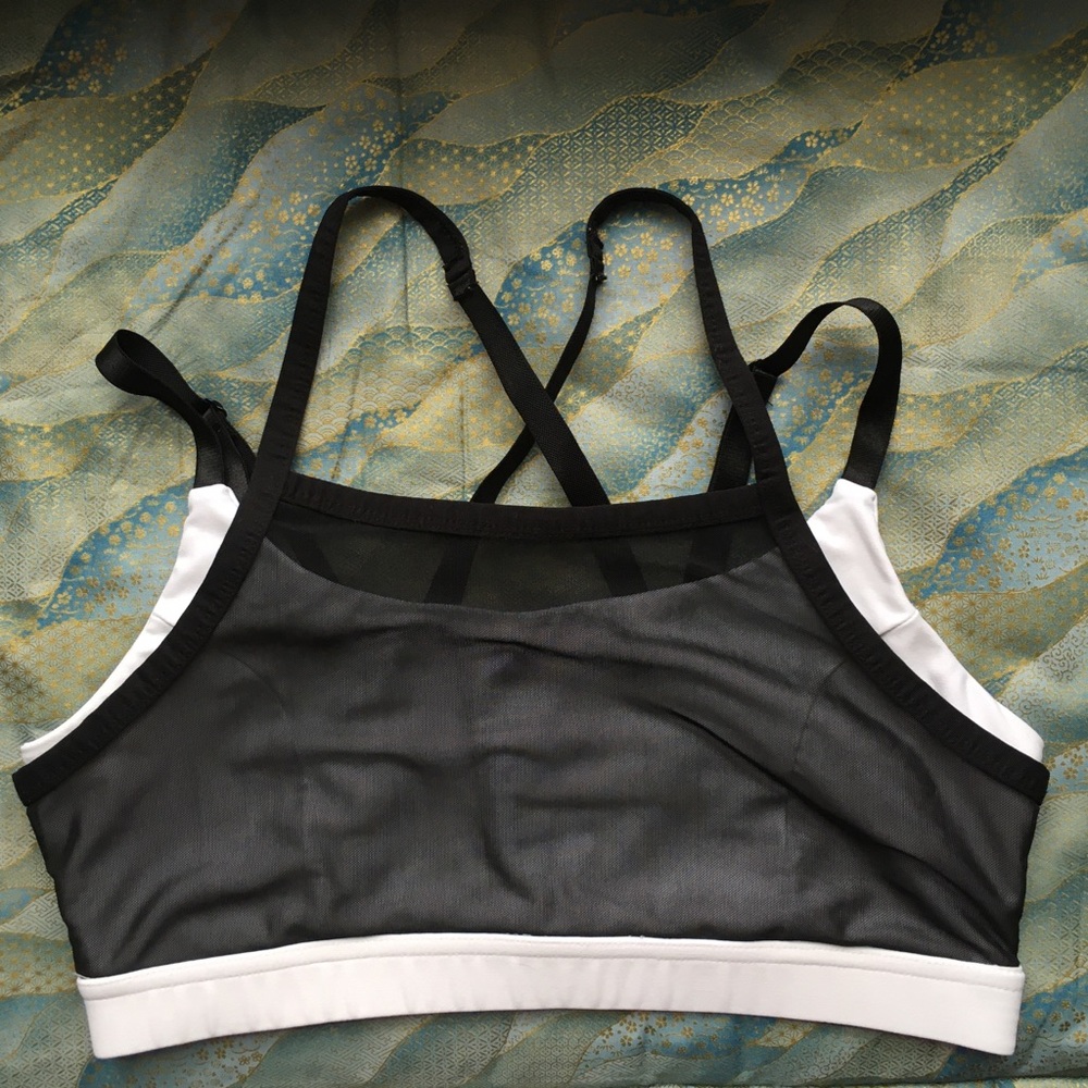 Black Mesh Sports-bra